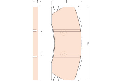 Set di 4 pastiglie dei freni