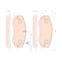 Set di 4 pastiglie freno COTEC TRW GDB1885