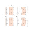 Set di 4 pastiglie freno TRW GDB1888