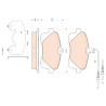 Set di 4 pastiglie freno TRW GDB1895
