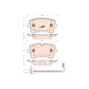 Set di 4 pastiglie dei freni COTEC