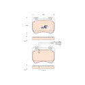 Set di 4 pastiglie freno COTEC TRW GDB1904