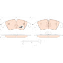 Set di 4 pastiglie freno COTEC TRW GDB1908