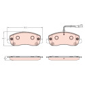 Set di 4 pastiglie freno COTEC TRW GDB1910