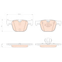 Set di 4 pastiglie freno TRW GDB1937