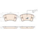 Set di 4 pastiglie freno COTEC TRW GDB1941