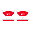 Set di 4 pastiglie freno DTEC COTEC