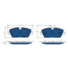 Set di 4 pastiglie freno TRW GDB2038BTE