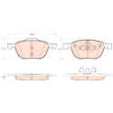 Set di 4 pastiglie freno TRW GDB2043