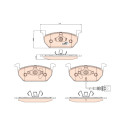 Set di 4 pastiglie dei freni COTEC