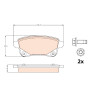 Set di 4 pastiglie freno TRW GDB2082