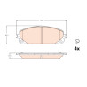 Set di 4 pastiglie freno TRW GDB2094
