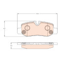 Set di 4 pastiglie freno TRW GDB2102