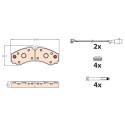 Set di 4 pastiglie freno TRW GDB2109