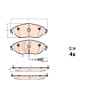 Set di 4 pastiglie freno TRW GDB2114