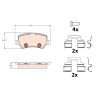 Set di 4 pastiglie freno TRW GDB2125