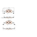 Set di 4 pastiglie freno TRW GDB2126
