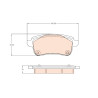 Set di 4 pastiglie freno TRW GDB2136