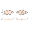 Set di 4 pastiglie freno TRW GDB2143