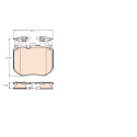 Set di 4 pastiglie freno TRW GDB2147
