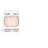 Set di 4 pastiglie freno TRW GDB2147