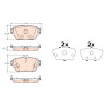 Set di 4 pastiglie freno TRW GDB2155