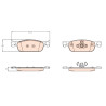 Set di 4 pastiglie freno TRW GDB2157