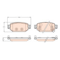 Set di 4 pastiglie freno TRW GDB2172