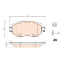 Set di 4 pastiglie freno TRW GDB2175