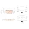 Set di 4 pastiglie freno TRW GDB2183
