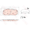 Set di 4 pastiglie freno TRW GDB2190