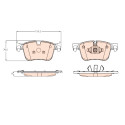 Set di 4 pastiglie freno TRW GDB2193