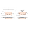 Set di 4 pastiglie freno TRW GDB2194