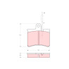 Set di 4 pastiglie freno TRW GDB287