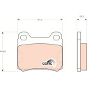 Set di 4 pastiglie dei freni COTEC