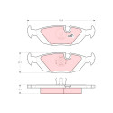 Set di 4 pastiglie freno COTEC TRW GDB299