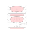 Set di 4 pastiglie freno TRW GDB301