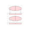 Set di 4 pastiglie freno TRW GDB3071