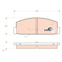 Set di 4 pastiglie freno COTEC TRW GDB3088