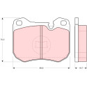 Set di 4 pastiglie freno TRW GDB309