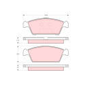 Set di 4 pastiglie freno TRW GDB3108