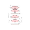 Set di 4 pastiglie freno TRW GDB3134