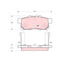 Set di 4 pastiglie freno COTEC TRW GDB3174
