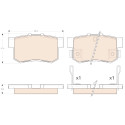 Set di 4 pastiglie dei freni COTEC