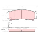Set di 4 pastiglie freno TRW GDB3179