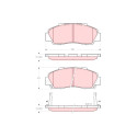 Set di 4 pastiglie freno TRW GDB3196