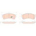 Set di 4 pastiglie freno COTEC TRW GDB3209
