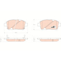 Set di 4 pastiglie freno COTEC TRW GDB3242