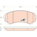 Set di 4 pastiglie dei freni COTEC