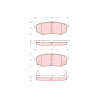 Set di 4 pastiglie freno TRW GDB3260